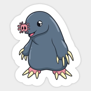 Kawaii Star-nosed mole Sticker